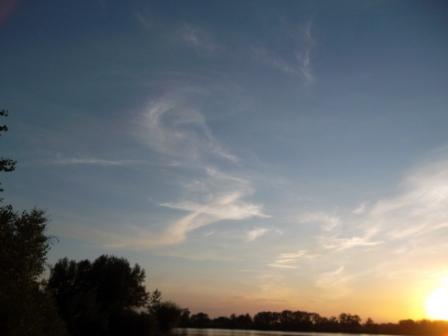 Над озером...