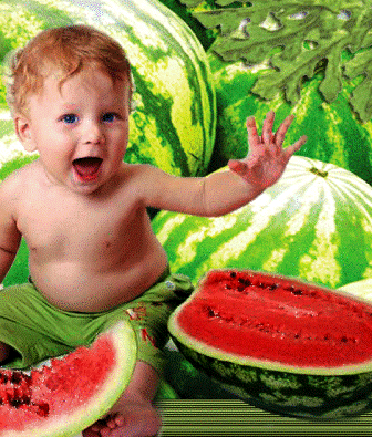 Ах, какой большой арбуз!