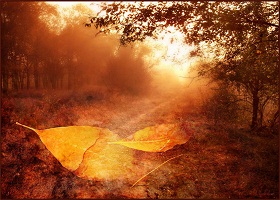 Сентябрь целовался со мной. Триолет