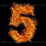 Таблица умножения. Цифра 5. Для внучки