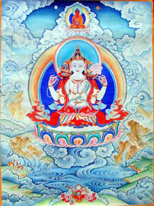 I am a Buddha Light of reason, the color of my any