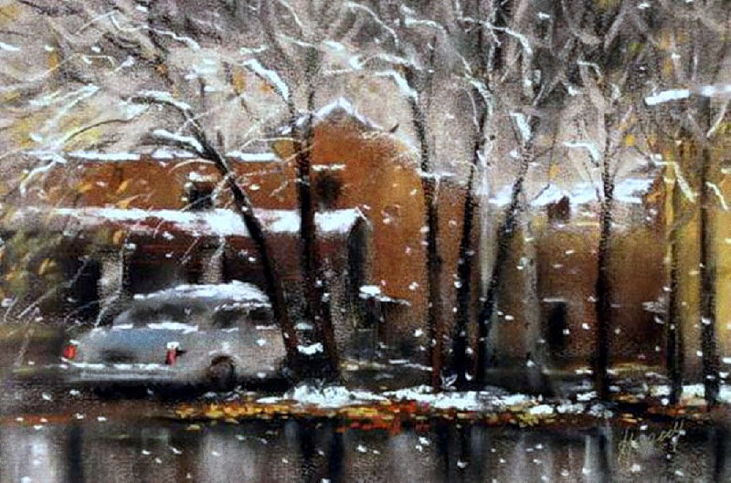 За окном дождь тает первый снег песня. Первый снег в городе живопись. Дождь со снегоживопись. Дождь со снегом живопись. Первый снег картины художников.