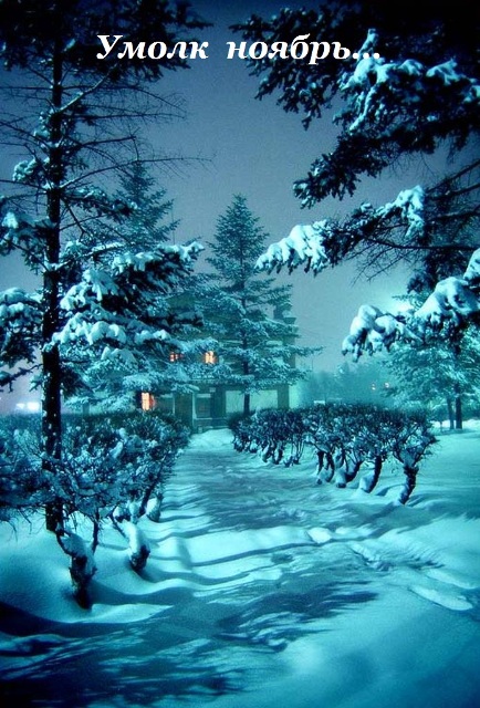 Умолк ноябрь...