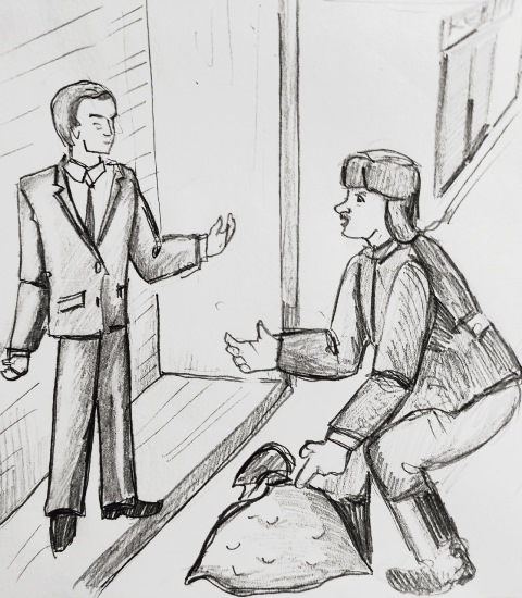 Разговор у витрины