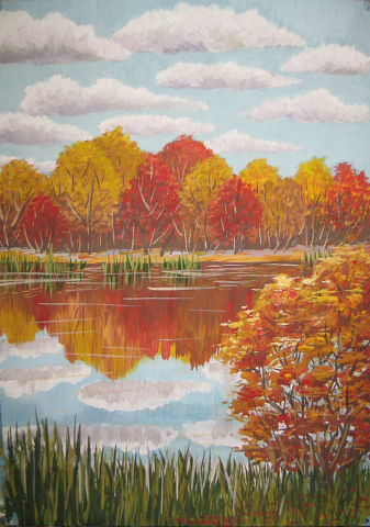 Любуюсь осенней картиной