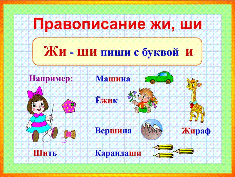 Правописание жи ши. Сочетания жи ши. Правописание сочетаний жи ши. Правила русского языка.