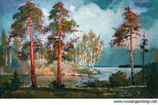 Картина Анатолия Власова Радонежский Иерусалим