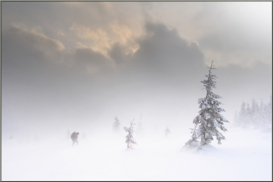 Буран в горах