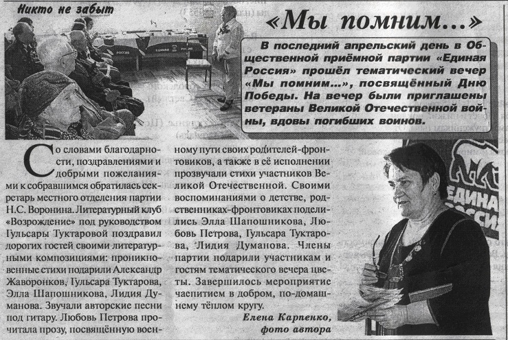 Мы помним...