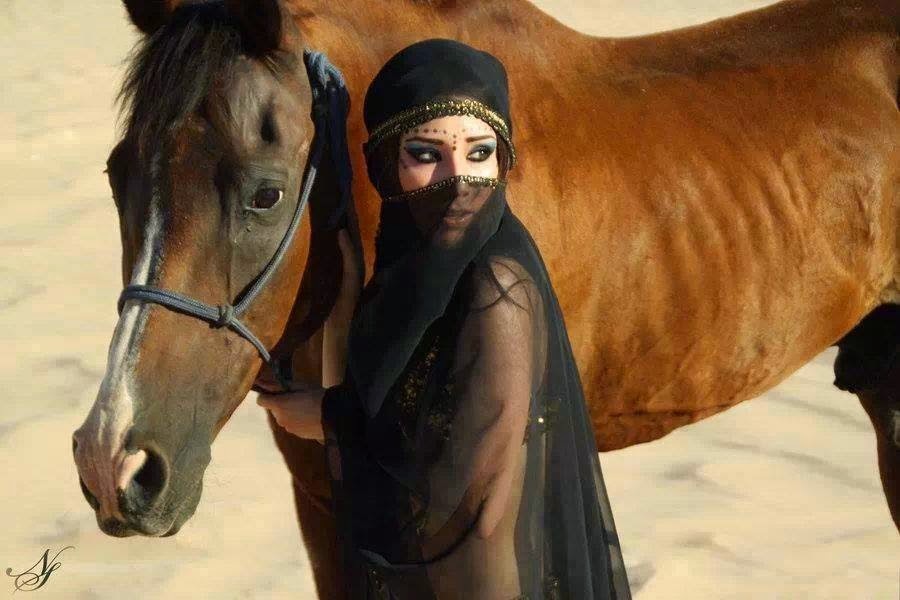 Arab cowgirl