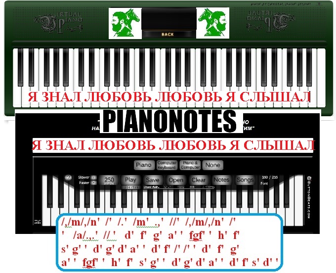 Я знал любовь, любовь я слышал...