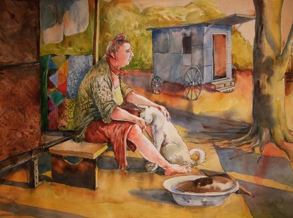 Ла Гулю. Закат. К картине Анастасии Нильской