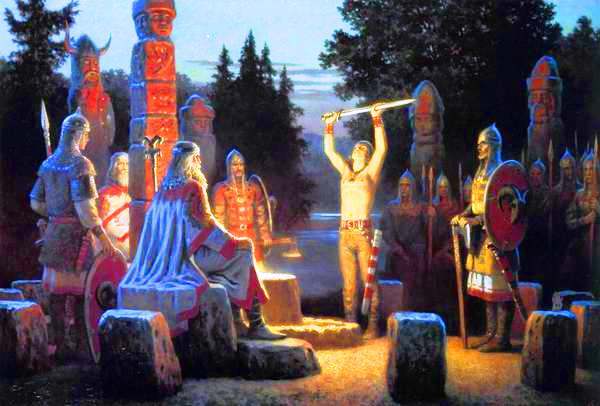 Дайте нам коней скорее да добрый Щит