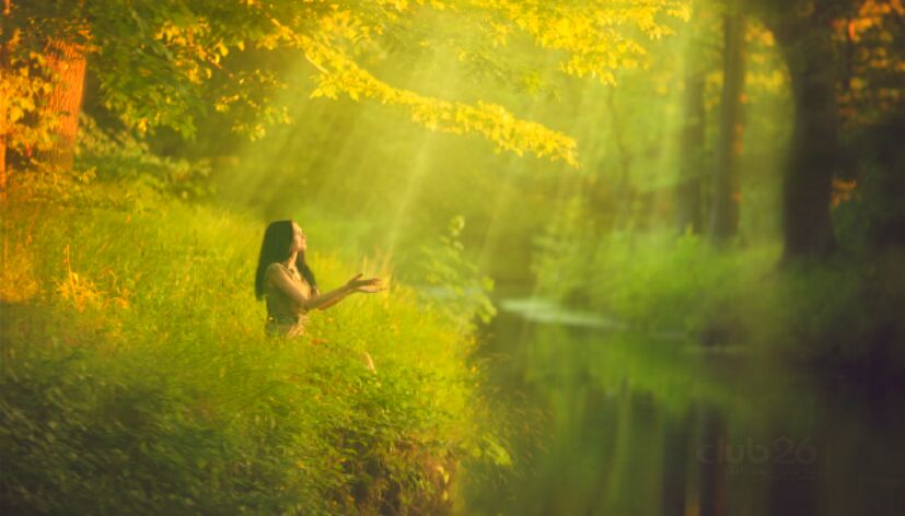 И лучик солнца...