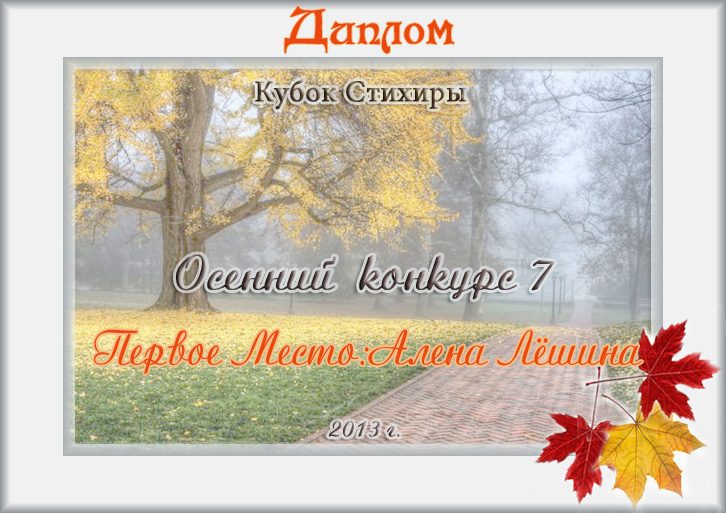 Дипломом награждается