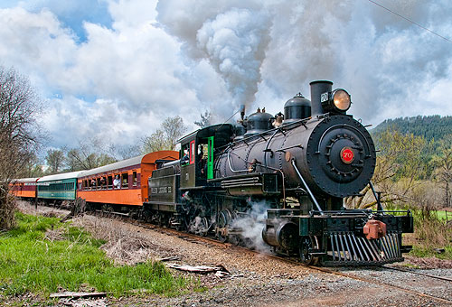 А поезд чух-чух-чух, стучал по рельсам