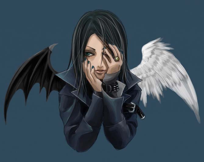 наполовину ангел наполовину демон. наполовину ангел. наполовину ангел и демон. дитя ангела и демона. нефилим dmc.