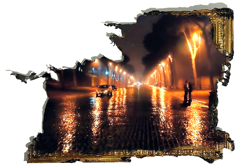 За окном в ночи весенний дождь...