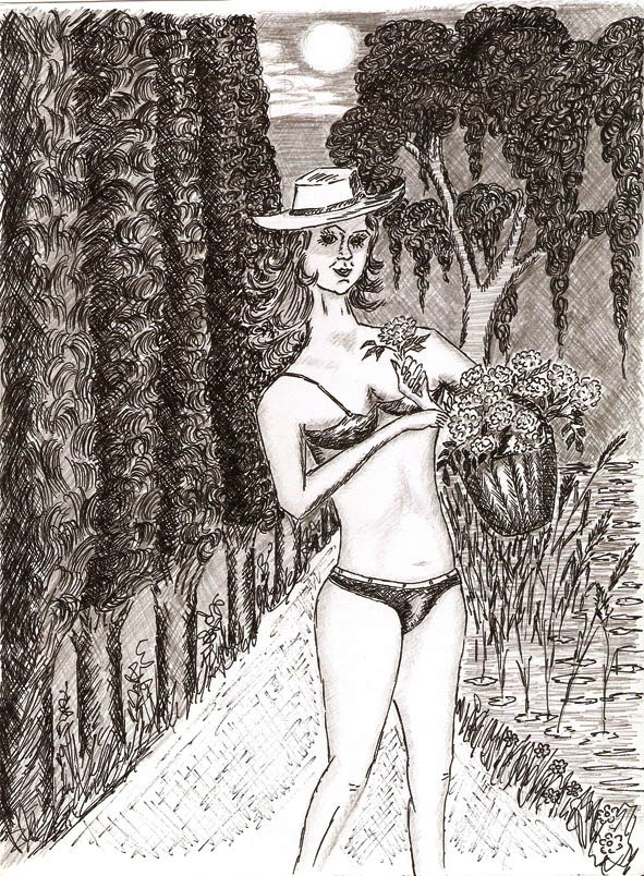 Молодая дачница! рис. авт. Романс