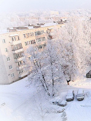 В городе морозы
