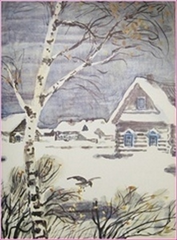 Зимняя берёза