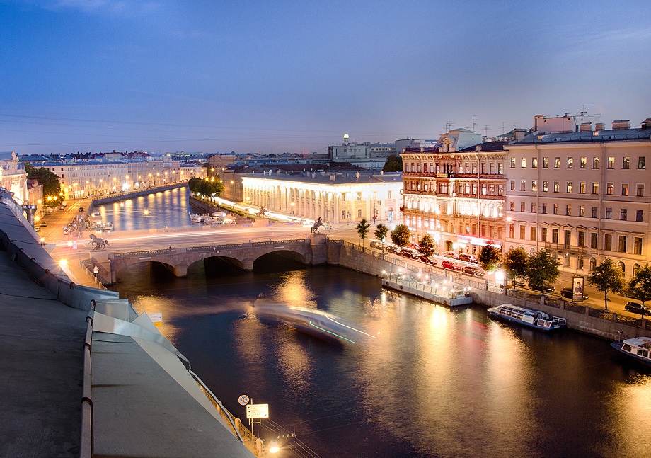 Аничков мост вид сверху