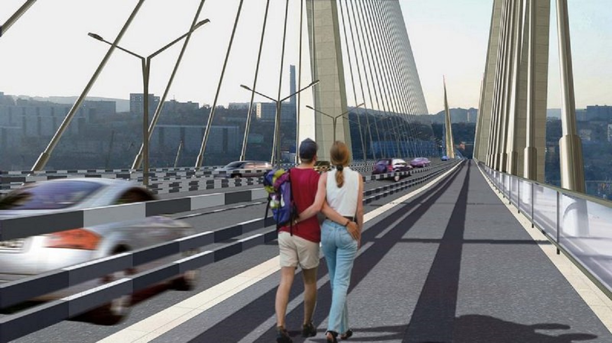 русский мост строительство