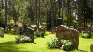 На кладбище в Стокгольме