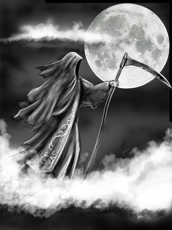 Старуха с косой картинки