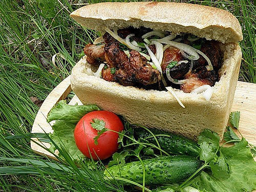 Я смотрю на Макдоналдса булки...