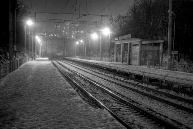 В электричке..