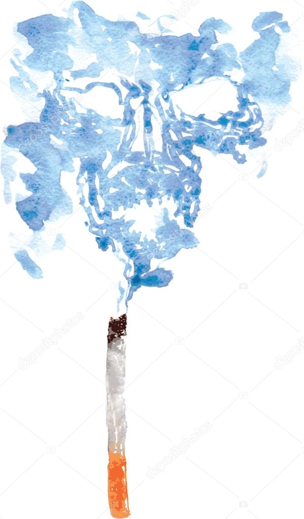 Как нарисовать дым акварелью