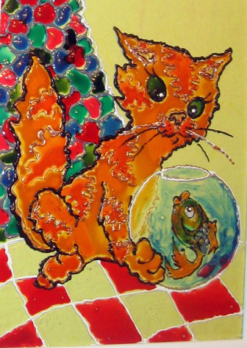 Кот и рыбка