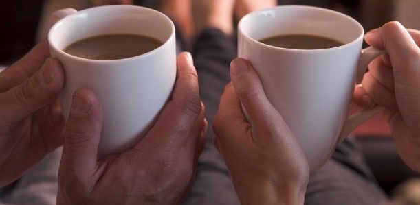 К тебе пришла я с чашкой кофе