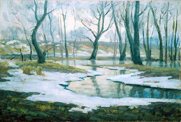 Весна, в лучах золотистого солнца