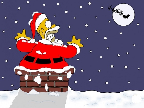 Клаус кафтаном расчистил проход...