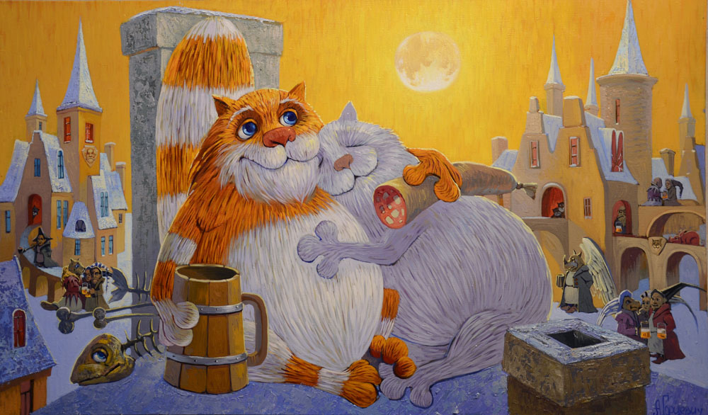 рыжий кот