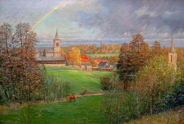 Многокрасочный мир отражается в сонме дождинок