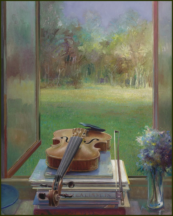 Скрипка на окне. Натюрморт со скрипкой. Натюрморт со скрипкой живопись. Скрипка картина. Музыкальный пейзаж.