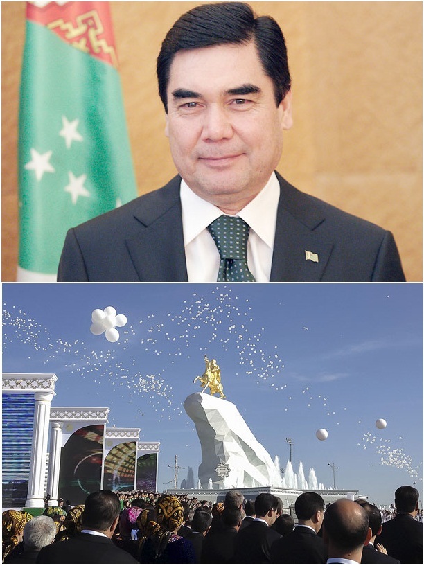 Памятник новому Туркмен Баши