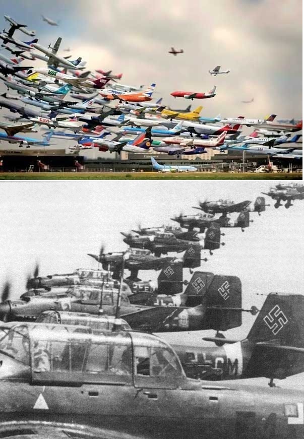 для чего самолеты сбиваются в стаи