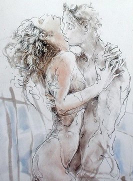 Касаясь губ в немом волненьи...