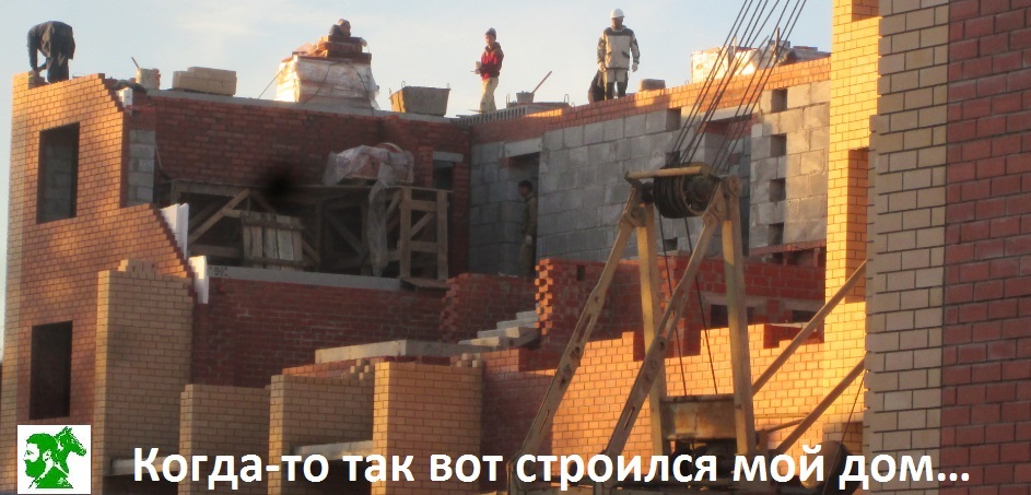 Когда-то так вот строился мой дом