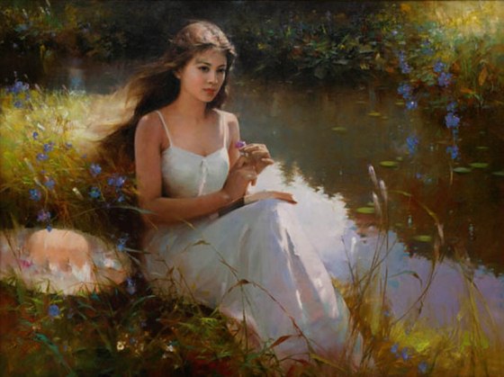 Река, перебирая струны...