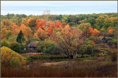 Село осенью