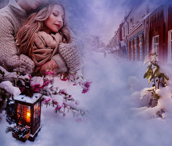 Цветы под снегом