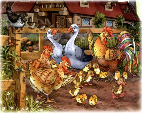 1 У хозяйки-птичий двор