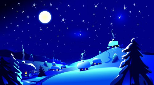 1 Ночь раскинула бархат свой тёмный