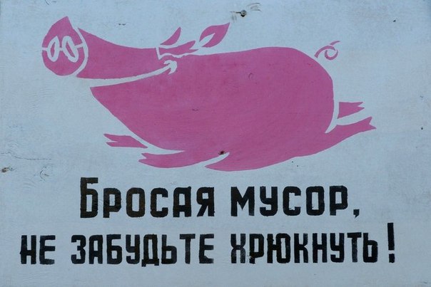 картинка не будь свиньей не бросай мусор низкие холмы