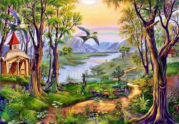 Речка, церквушка